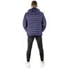 USB heated jacket for women and men, winter quilted, warm, plus size xl, navy blue, size M