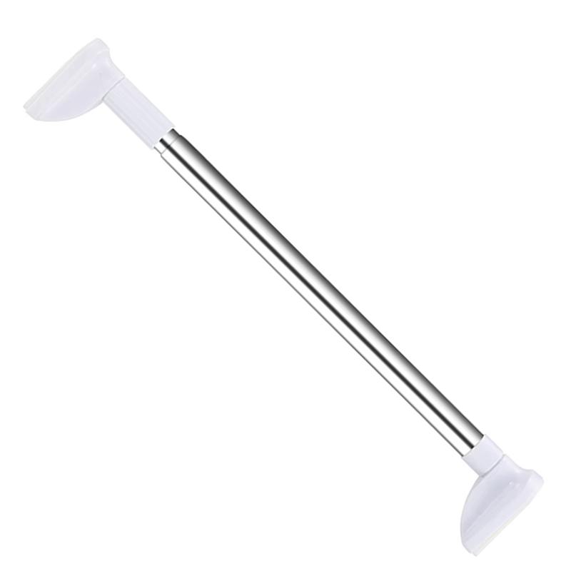 A96K-Punch-Free Telescopic Clothing Rod Extendable Stainless Iron Curtain Pole Easy Installation For Diy Space