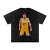 Luka Doncic LA T Shirt Vintage Autograph Snow Washed Oversized Cotton Tee