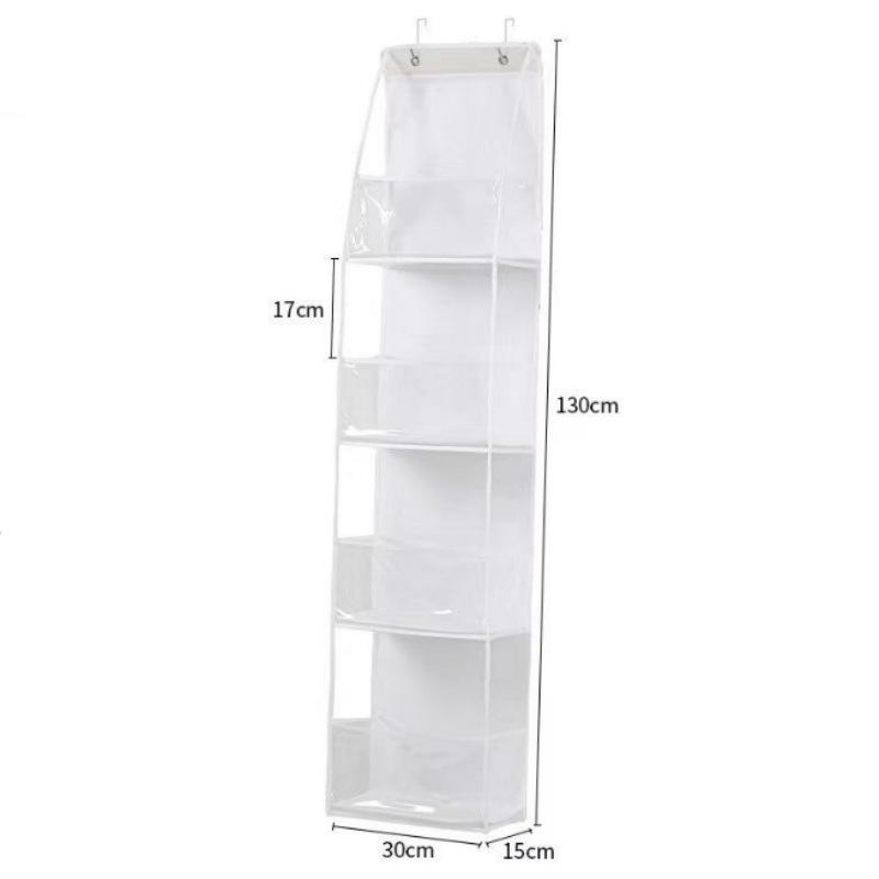 

Пылезащитный подвесной органайзер для шкафа – Идеально подходит для детских вещей, косметики, игрушек и мелочей 6 Layers