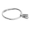 Blank Ring Base Steel Short Four Claws Exquisite Glossy Lightweight Finger Rings Components for DIY