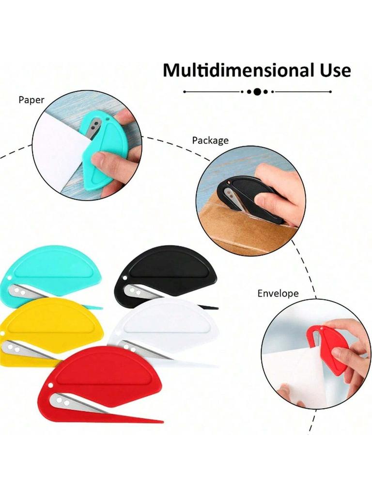 5PCS Plastic Mini Letter Opener, Envelope Opener, Paper Cutting Art Knife, Rope Cutter, Rubber Band