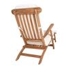 2 Chaises longues en teck ARRECIFE avec coussin