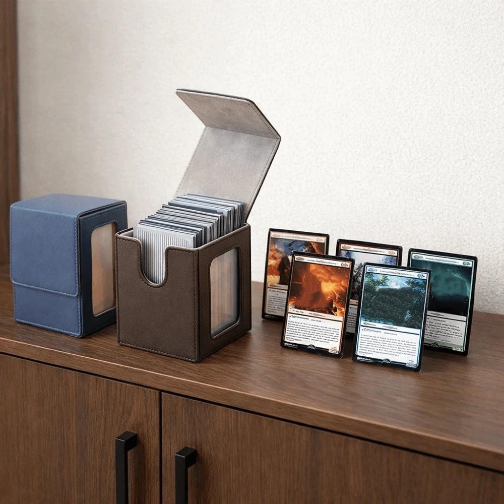 Moisture-proof Window Collection Box PU Game Card Organizer Game Organizer