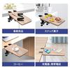 Stable Desk Extender with Two Upgraded Clamps: 25*17.5" Folding Desk Extension Clamp, Add-on Keyboard Tray, Extendable Table, Relieves Fatigue, Easy t