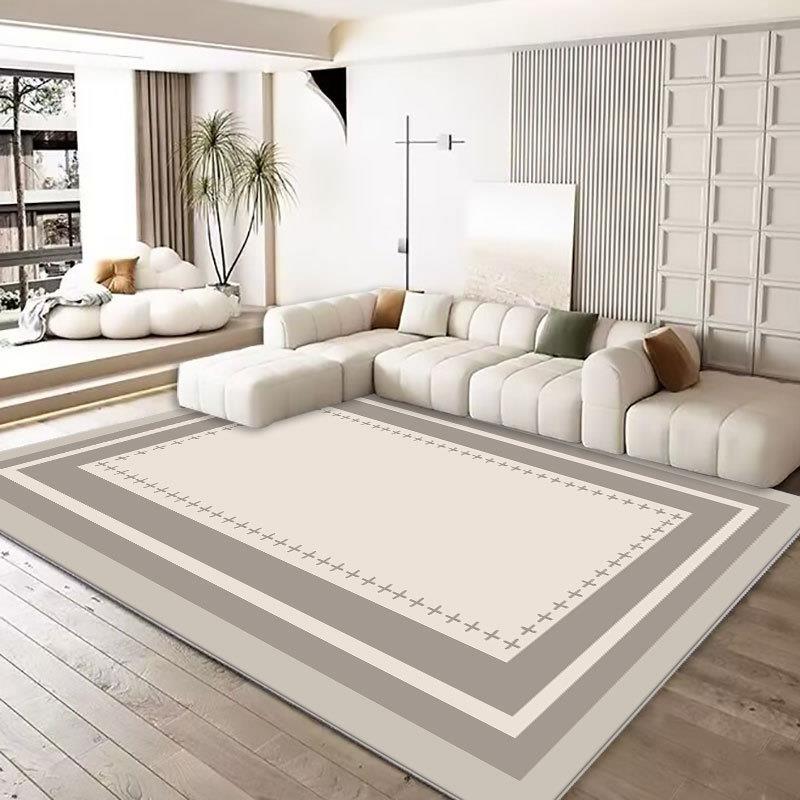 Cream Style Carpets for Living Room Large Area Bedroom Decor Simple Carpet Thickend Plush Lounge Floor Mat Fluffy Soft Study Rug