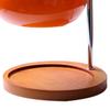 Aroma Wax Melting Lamp Retro Wood Storage Tray Glass Candle Warmer Lamp Bedroom Bedside Ambient