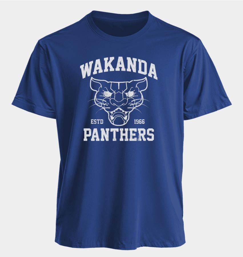 Pantera Negra Verão Americano Primavera e Outono Esportes e Fitness Tendência Masculino e Feminino Oversized Manga Curta