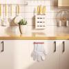 Glove Dispenser Fixed Clip Disposable Glove Rack Organizer Multifunction Kitchen glove rack with 100 Mittens for Home Restaurant