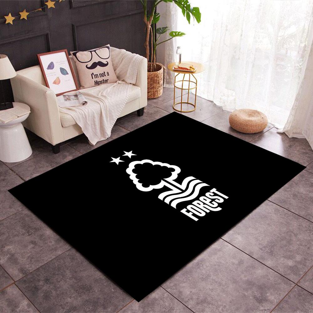 Red Tree Forest Logo Themed Anti-Slip Rugs - Polyester Home Decor, Suitable for Bedrooms, Living Rooms, Doorways, Studios, and Decorations