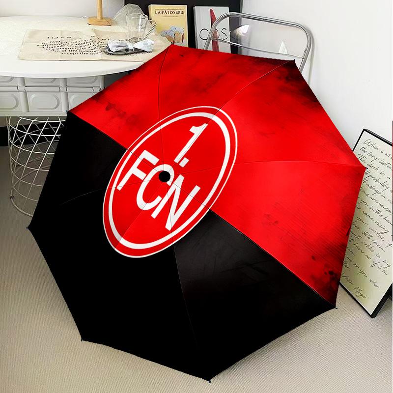 Nurnberg Football Club Automatic Folding Umbrella - 8-Rib Travel Umbrella with Auto Open/Close & Portable Gifts for holidays or birthdays