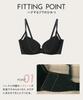 Wacoal Hug Web Senses Body Temperature and Adapts to Your Enhances High Side Fits up to G Plus Sizes PO C75 Women's Bra, Exclusive, Body, Cleavage,