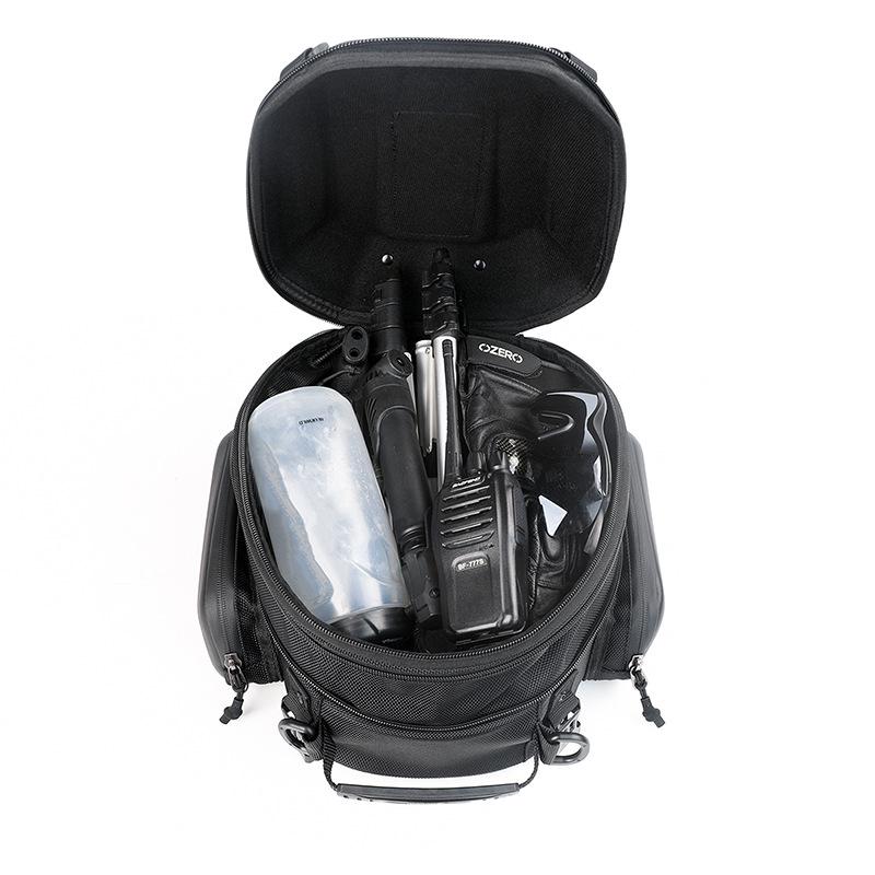 Rhinowalk Motorcycle Gear: Hard Shell Rear Seat Tail Bag & Backpack