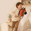 Horse Head Stick Toy Plush Brown Costume Prop with Handheld Wooden Handle for Role Play, Stage Use, Party Play and Themed Photo Props