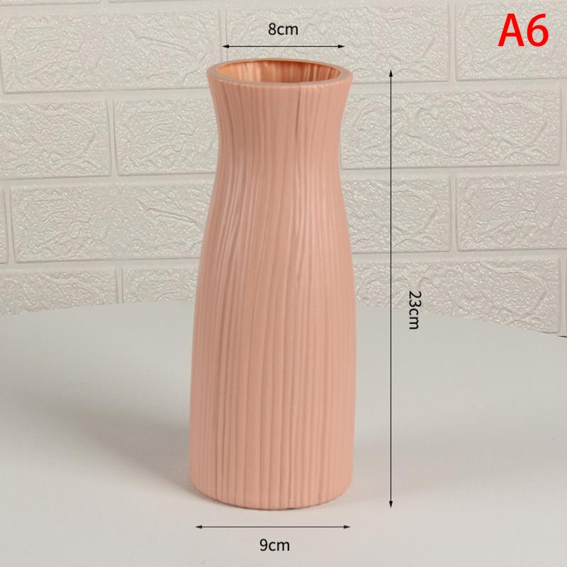 PP Vases Imitation Ceramic Flower Pot Nordic Decor Wedding Ramadan Outdoor Home Table DIY Gifts Bonsai Holiday Yard