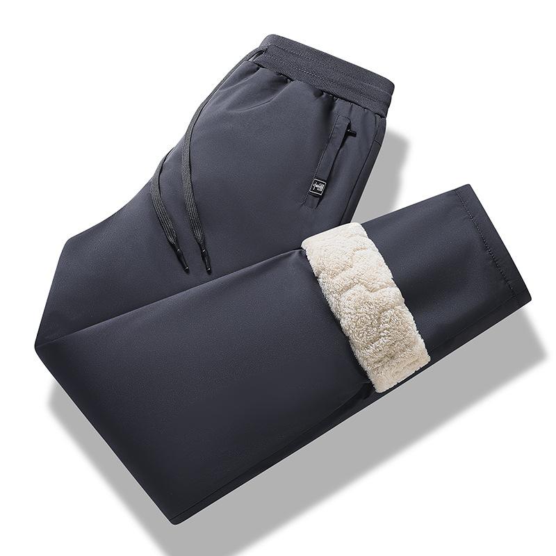 

Мужские повседневные брюки - Осень/Зима Новое поступление Брюки с манжетами на щиколотках, подкладка из овчины, утолщенные для тепла, спортивные брюки свободного кроя 8XL