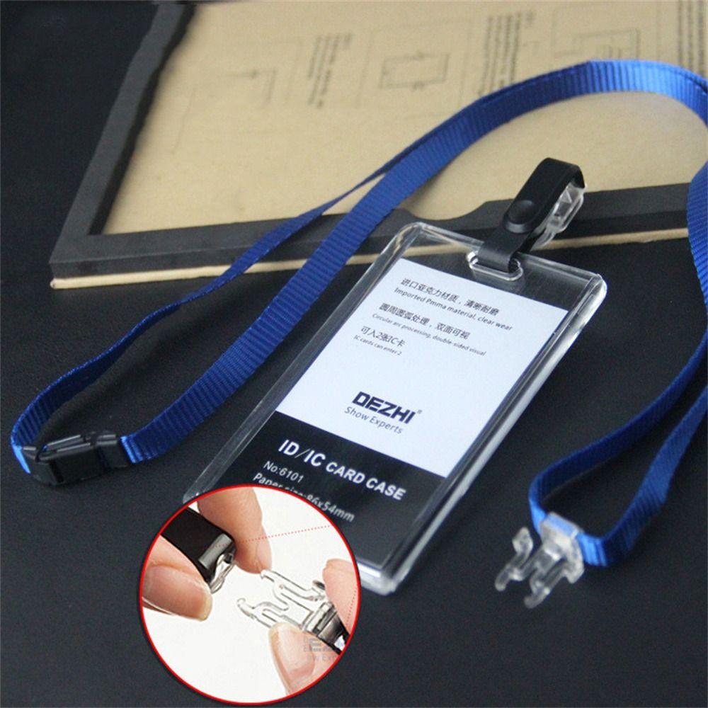 Work Identity Business Card Holder Adjustable Name Card Cover Badge Cards ID Card Holder  Women Men