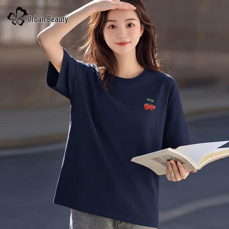 Женская хлопковая футболка Urban Lady свободного кроя с коротким рукавом XL