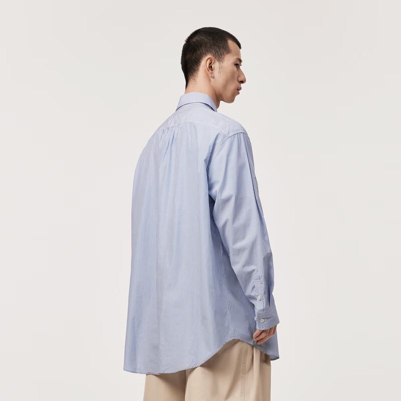 CROQUIS Men's Striped Long Sleeve Casual Shirt