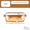 Glass Fresh-Keeping Box, Microwave Oven Heating Special Bento Box, Lid Lunch Box