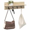 Wall Mounted Nightstand Sonoma Oak 60 x 10.5 x 18 cm