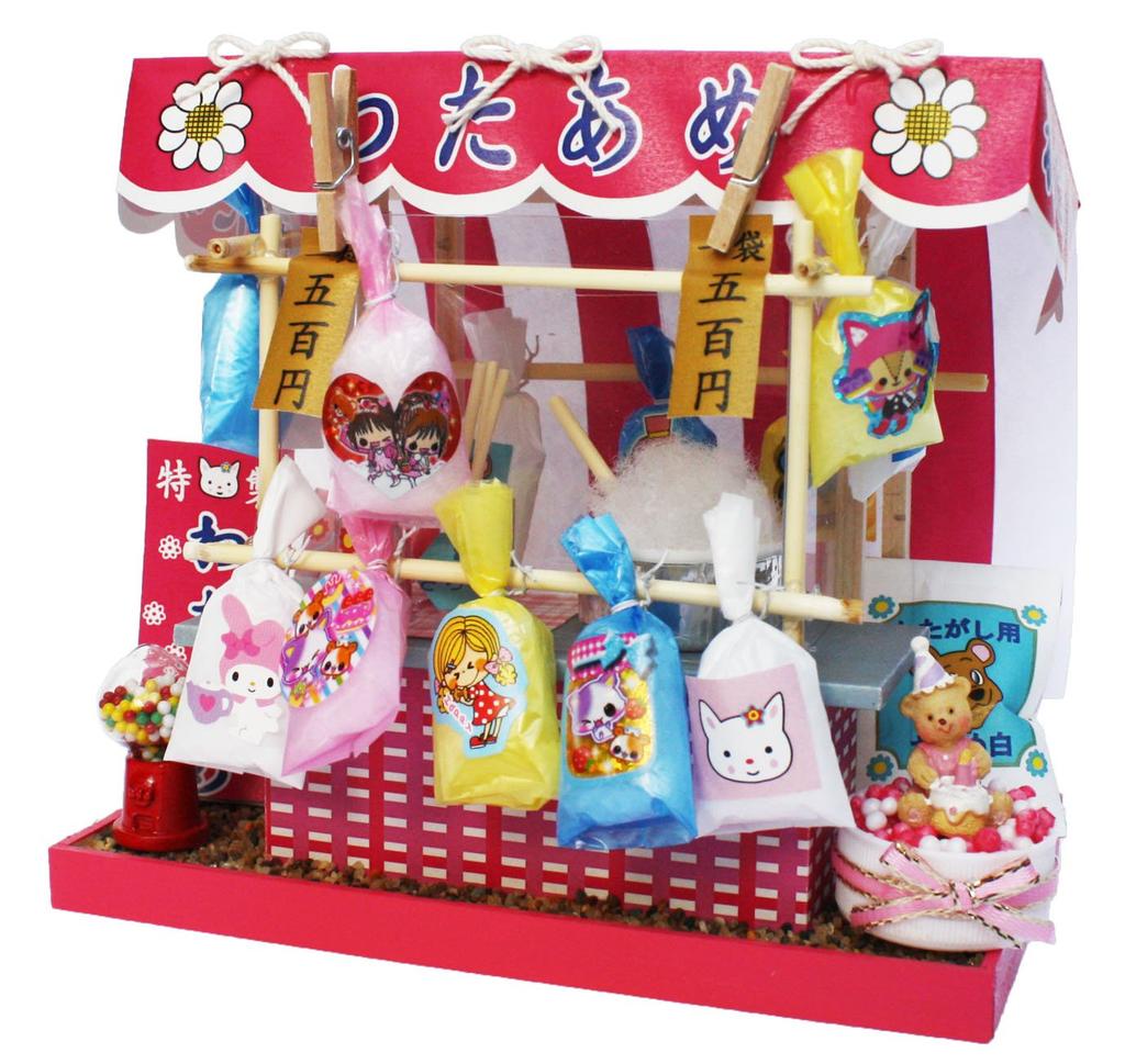 Billy Handmade Dollhouse Kit Festival Stall Kit Cotton Candy 8424