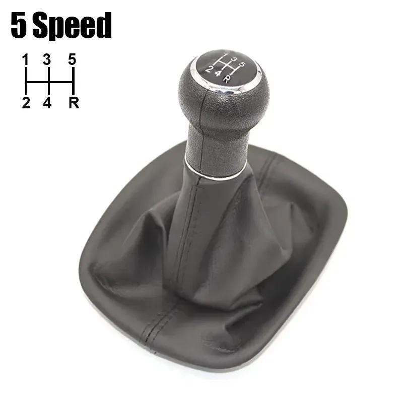 Neuer 5/6-Gang-Schaltknauf aus Leder, Gamaschen-Boot-Abdeckung für Volkswagen VW Passat B5 1998-2004, Auto-Styling-Zubehör