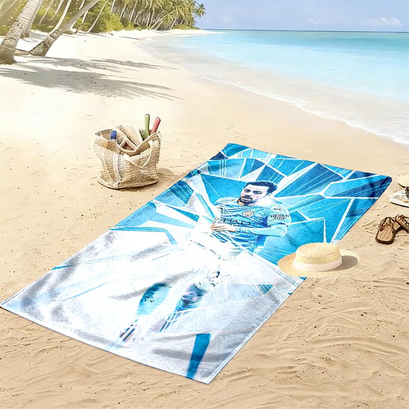1pz Telo Mare Manchester United Manchester City Regalo di Compleanno Ideale per la Famiglia, Un Telo Mare Vivace Adatto per Attività all'Aperto