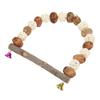 Bird Chewing Swing Wooden Pecans Rattan   Hanging  S Perch with Bells for Cockatiel Lovebird