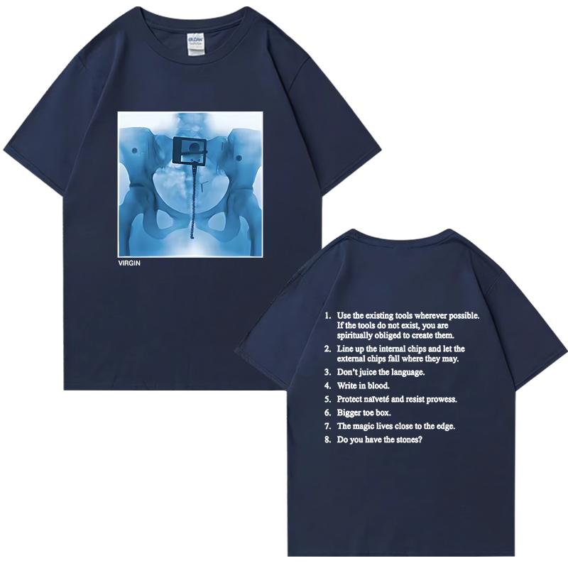 Fashion 2025 Virgin Album Double Sided Print Tee shirt Lorde Singer Graphic short sleeve Men Women t-shirts 100% Cotton Unisex