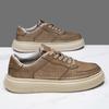 Men's Shoes 2026 New Spring Autum Retro Genuine Leather Thick-Soled Sneakers Men's Leather Versatile Sports Men Casual Shoes