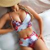 European and American High Waist Sexy Backless Split Swimsuit