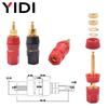 5 Pairs 10pcs Audio Sound Amplifier Speaker Binding Post Banana Plug 4mm Adapt Jack Socket Red Black Terminal Test Connector