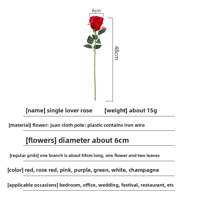 Silk Artificial Rose Flowers For Wedding Decor Home Styling Photography Use