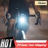Remote Control Bike Light Hanging/Mountable Headlight with Cut-Off Anti-Glare Beam Type-C USB Rechargeable Bike Front Light