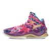 Li Ning SONIC 3 Mesh Cushioning Abrasion Resistant High top Basketball Shoes Men's Purple Gold ABPK021-4