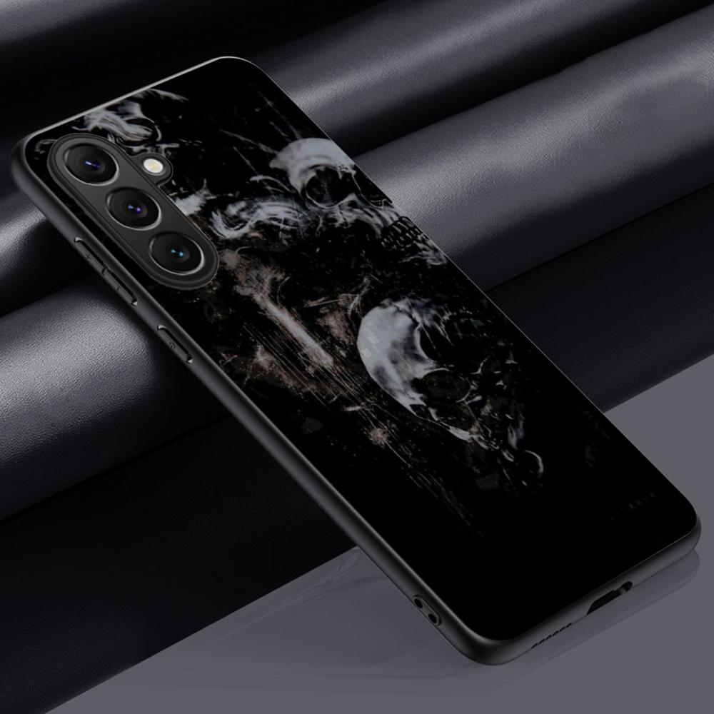 

Cool hip-hop Skull logo poster Phone Case For Samsung Galaxy S26 S25 S24 S23 S22 S21 Plus Ultra Note20 Soft Black Galaxy S20+