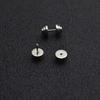 Men's Geometric Triangle Eye Stud Earrings: High-End, Trendy, Three-Dimensional, Cold Jewelry Design.