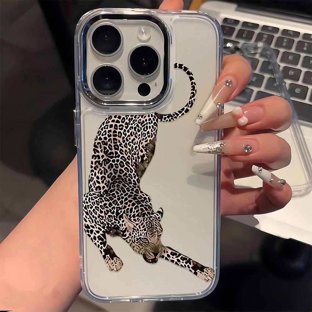Mighty Leopard Phone Case For iPhone 17 Air 16 Pro Max 15 14 Plus 13 12 11 17E 16E Shockproof Silicone Back Cover