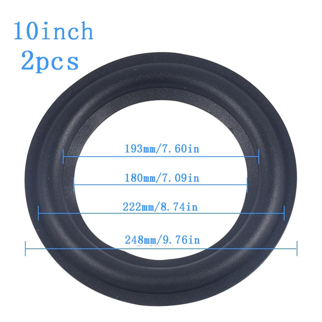 2 Packs Ring Speaker Cloth Edge Repair Parts Speaker Surround Rubber Replacement Parts for Speaker Repair or DIY