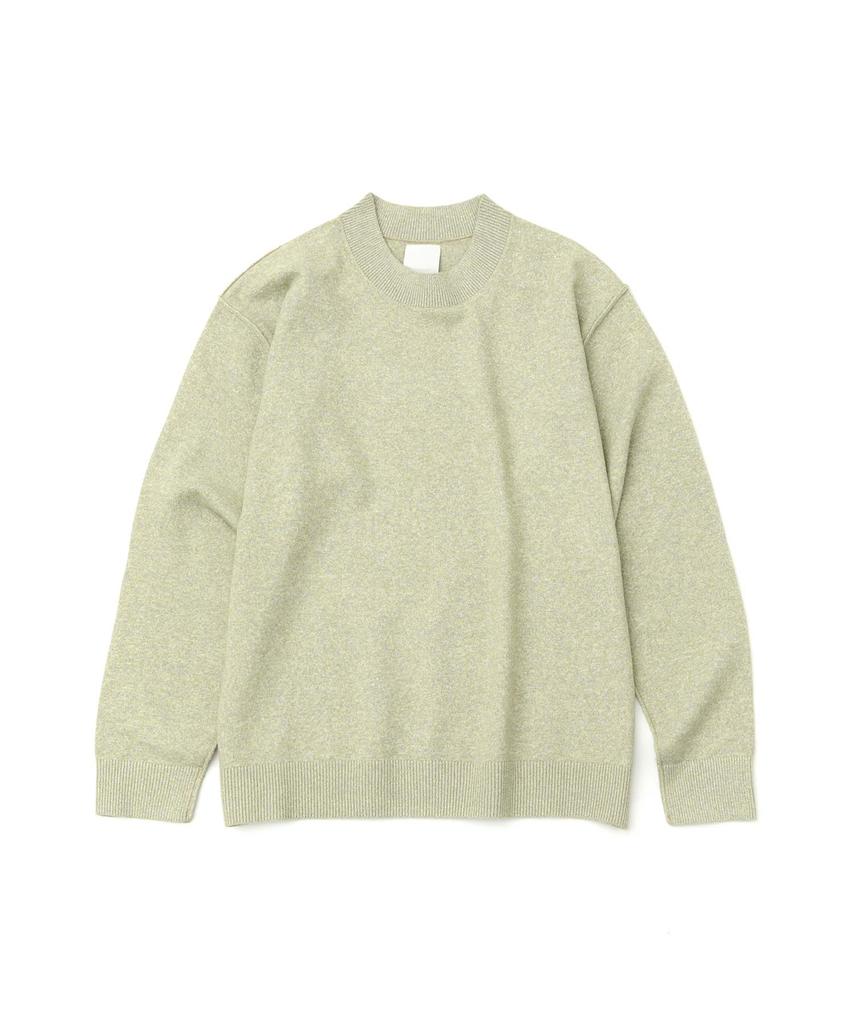 WMC Minimal Semi Mock Neck Knit_Light Green