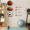 Wall Mounted Ball Rack Basketball Mount Display Rack, Durable Acrylic Storage Holder, Garage Indoor Solution Home Gym for Soccer Volleyball