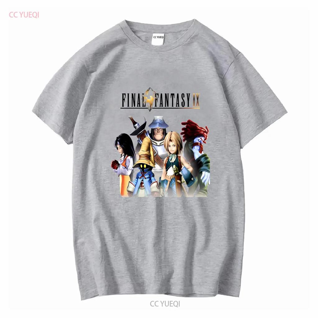 Final Fantasy IX COMPUTER GAME T Shirt YELLOW BLACK RED KHAKI All sizes S 5XL long or short sleeves vintage Washed Casual