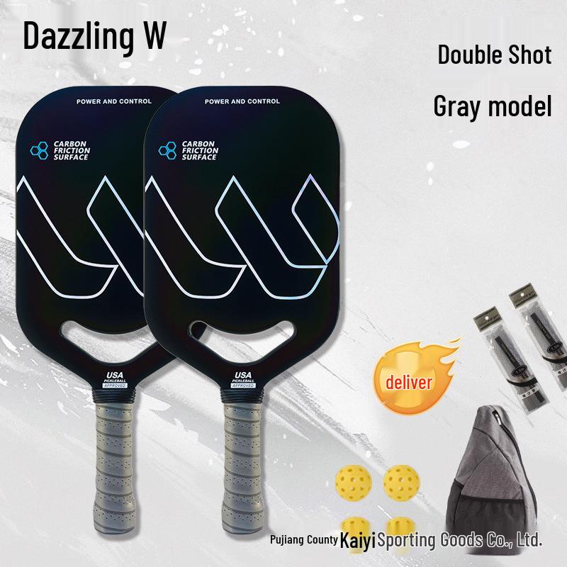 Carbon Fiber One-Piece Pickleball Racket Set for Professional Training