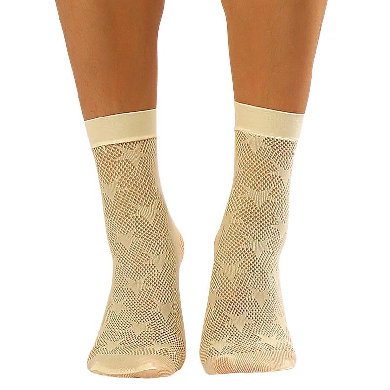 Women Retro Gothic Summer Lace Top Floral Fishnet Ankle Socks Lady Black Nylon Short Lace Stockings 23 Models Shoe Size 5-10