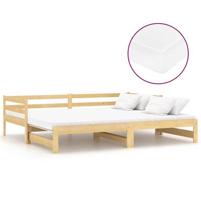 Cadre de lit - Maison Exclusive - 2x(90x200) cm - Bois de pin massif - Canapé-lit multifonctionnel