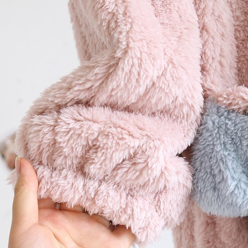 New Autumn and Winter Women's Long Skirt Flannel Nightdress Thickened Warm Coral Fleece Nightgown Home Service Skirt Sleepwear