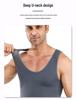 Men's Mesh Shaping Vest BX09: Breathable Chest Binder, Tummy Control, Back Support, Sporty.
