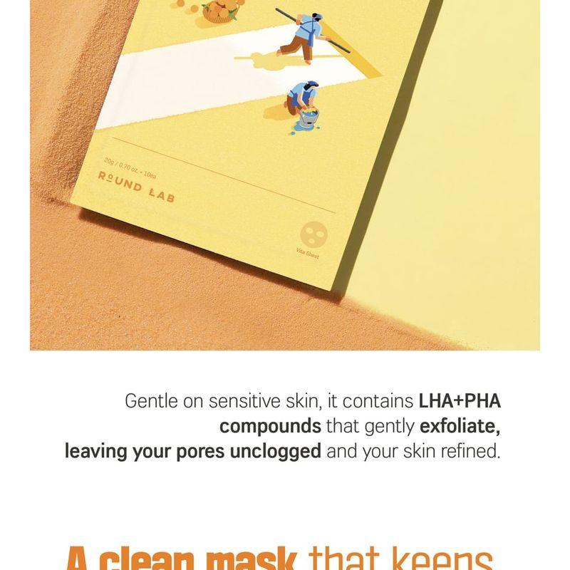 ROUND LAB - Vita Niacinamide Dark Spot Serum Mask Set