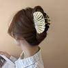 Fashion Gold Color Metal Shell Hair Claws Hairwear for Women Sweet Clip Crab Clamps Hair Clips Claw Clip Trendy Hair Accessories
